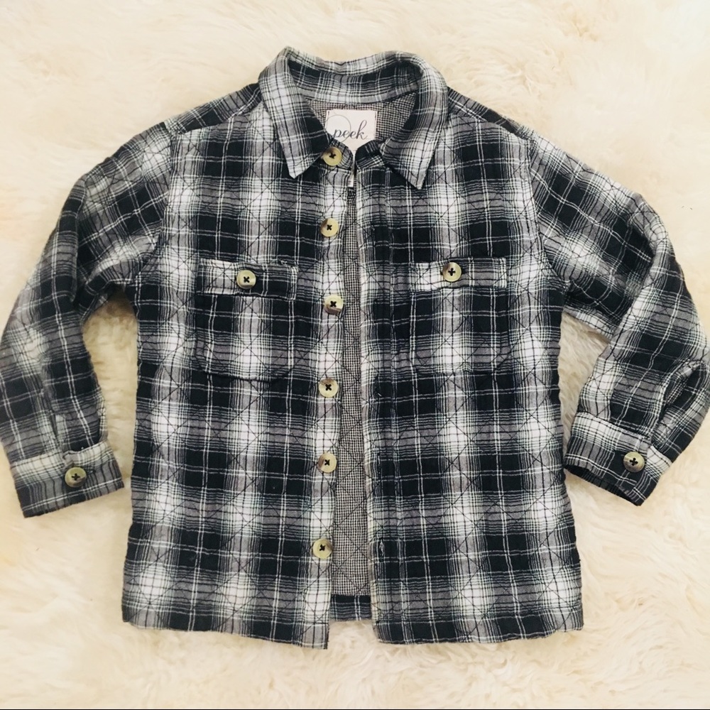 Peek Quilted Plaid jacket Nordstrom XS 2-3